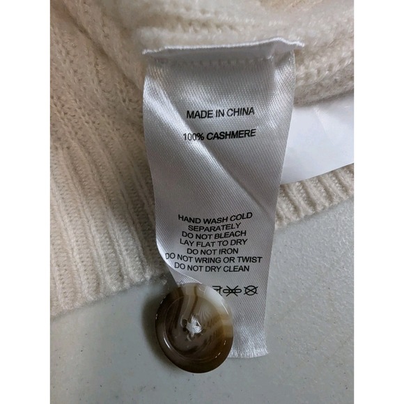 Quince Cream Button-Front Ribbed Cardigan - Picture 11 of 13